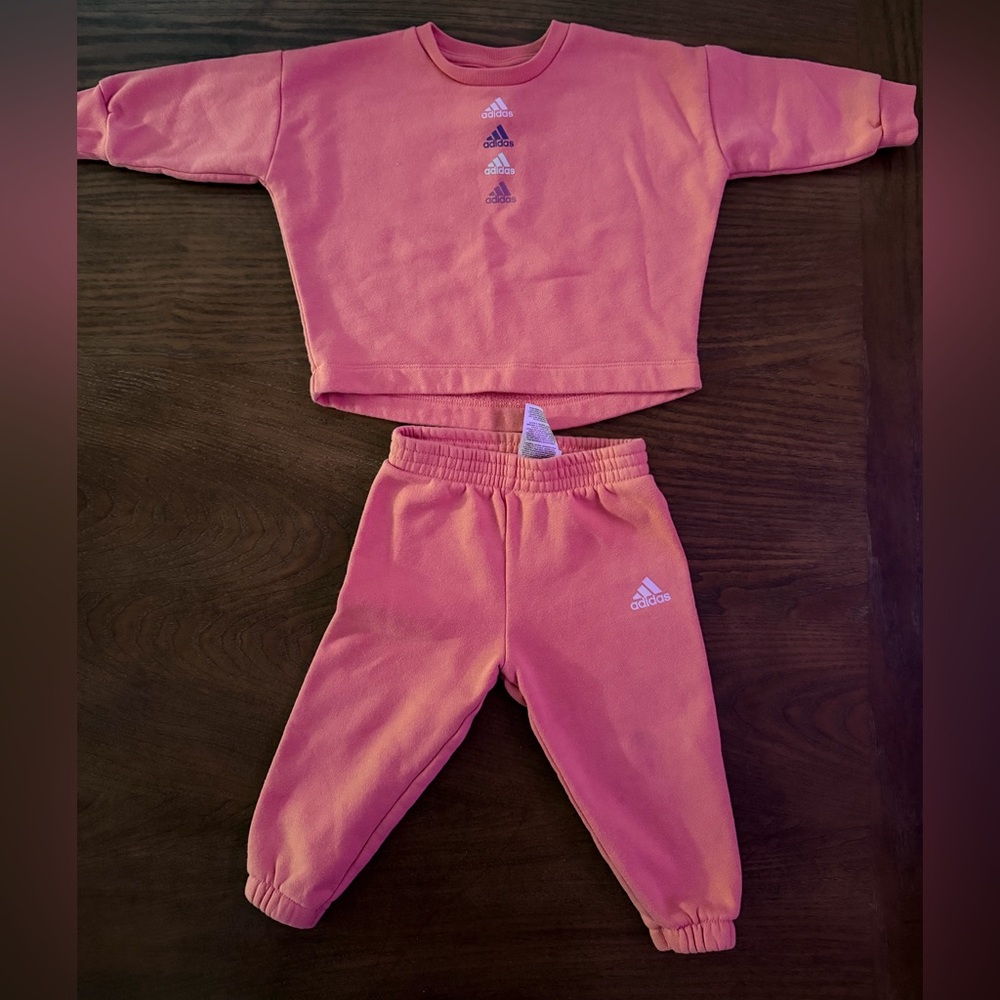 adidas Kids Matching Set in Pink